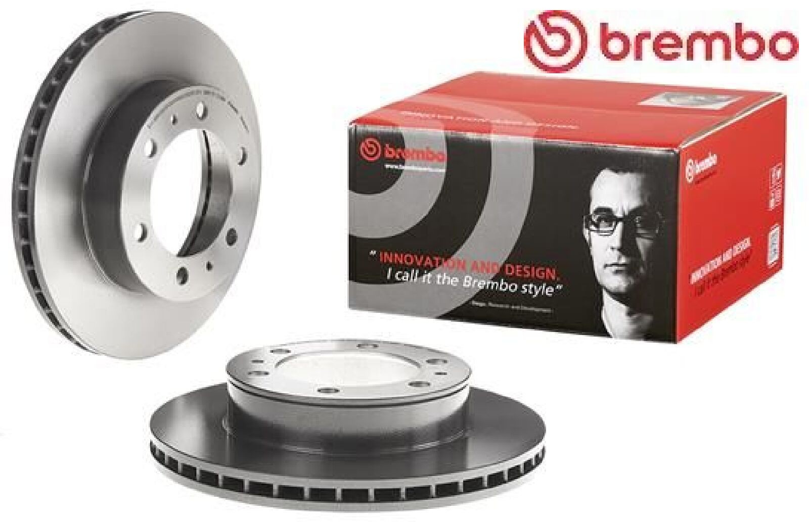 2x Bremsscheibe innenbelüftet 09.A634.11 BREMBO für TOYOTA HILUX VII Pick-up - Bild 5