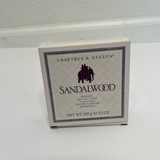 NIB Crabtree & Evelyn Sandwood Aromatic Shave Soap