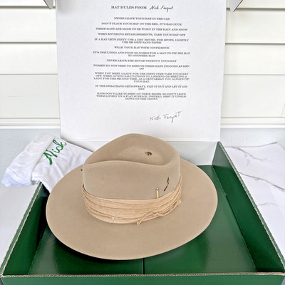 Nick Fouquet Banyan 4.0 Aspen Matchstick Hat Camel Felt Color Size 7-5/8