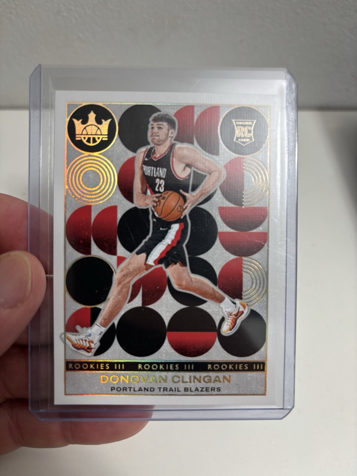 2024-25 Panini Court Kings Donovan Clingan #181 Rookies III RC Level 3