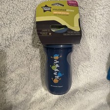 Tommee Tippee 9 Ounce Insulated Cup Straw And Lid 12 months Plus. Blue