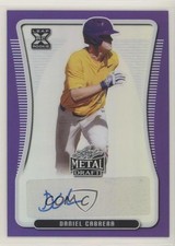 2020 Leaf Metal Draft Purple Rainbow 2/25 Daniel Cabrera #BA-DC3 Auto 0a3