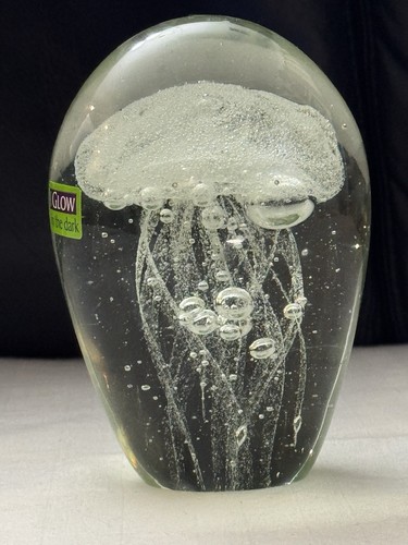 "Pisapapeles medusas de vidrio brilla en la oscuridad 5,5""" - Imagen 8 de 11