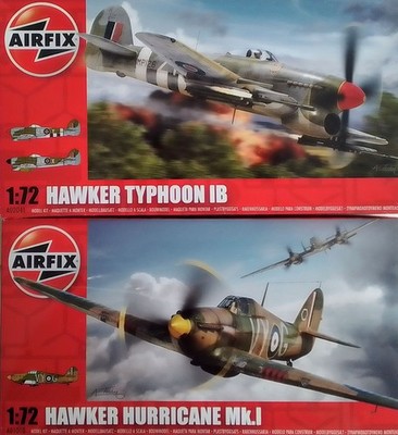 Airfix AO2041 1/72 Hawker Typhon 1B &  AO1010 1/72 Hawker Hurricane Mk.  neu OVP
