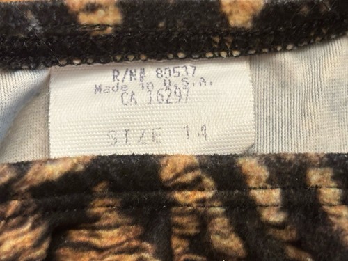 90’s Vintage Baja Blue 3 Pcs Bikini Animal Print Excellent Condition Swimsuit - Picture 6 of 15