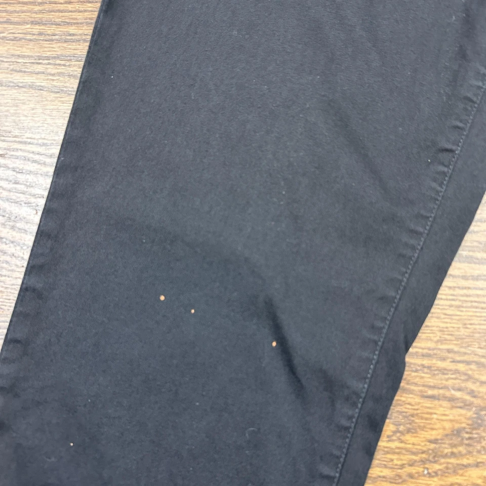 Pantalones Lauren Ralph Lauren para mujer 10 negros recortados chinos elásticos informales LRL Foto 2 de 4