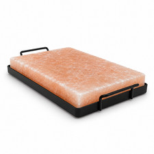 Himalayan Pink Salt Cooking Block 12x8x2 Grilling Slab with Metal Tray