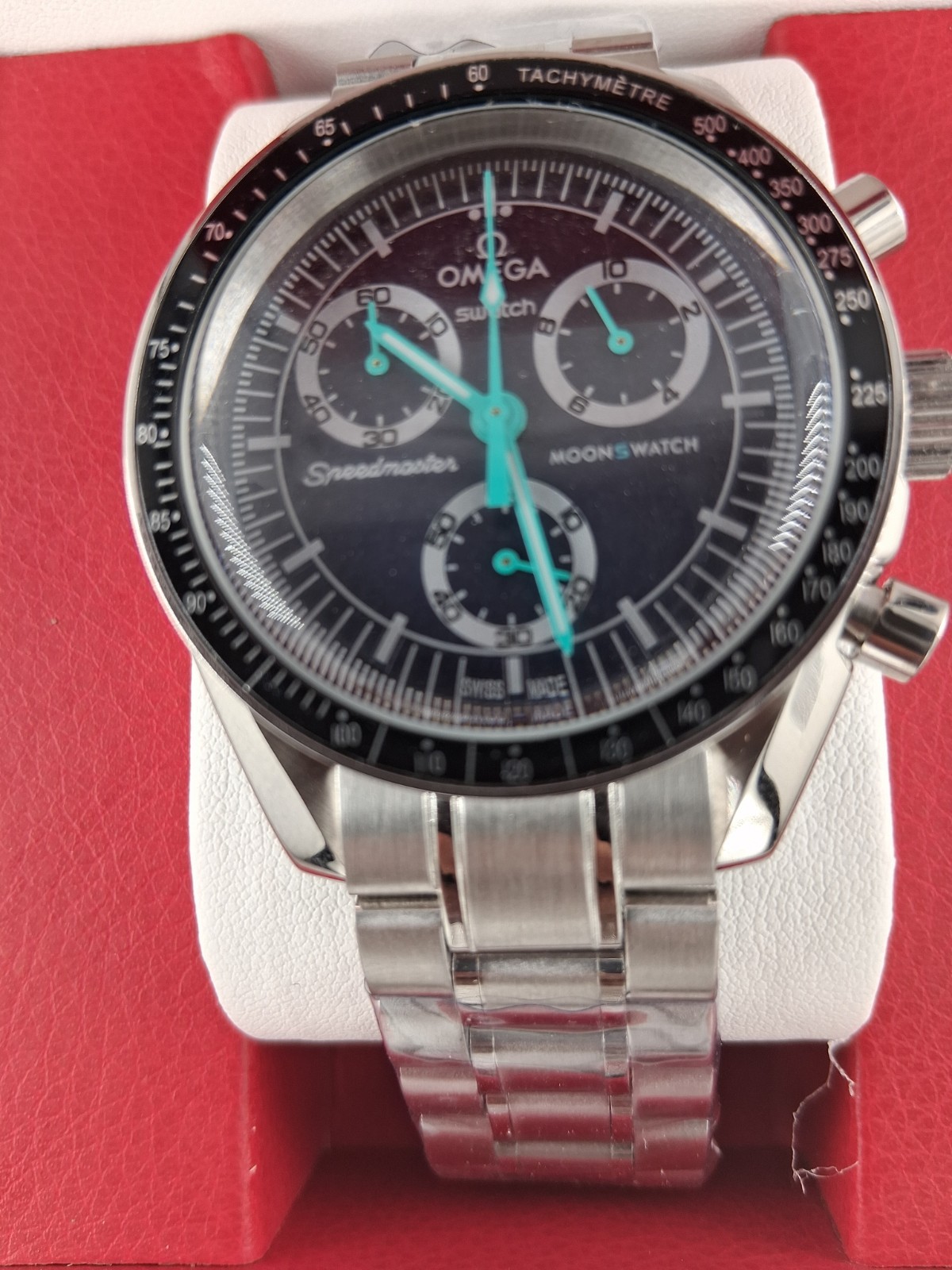 OMEGA Swatch Speedmaster Moon no