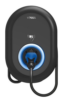 VESTEL Wallbox EVC04-AC22-T2P HOME PLUS Ladestation für Elektrofahrzeuge, 22 kW,