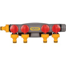 Hozelock 4 Way Tap Connector Hose Splitter for Outdoor Garden Taps Irrigation