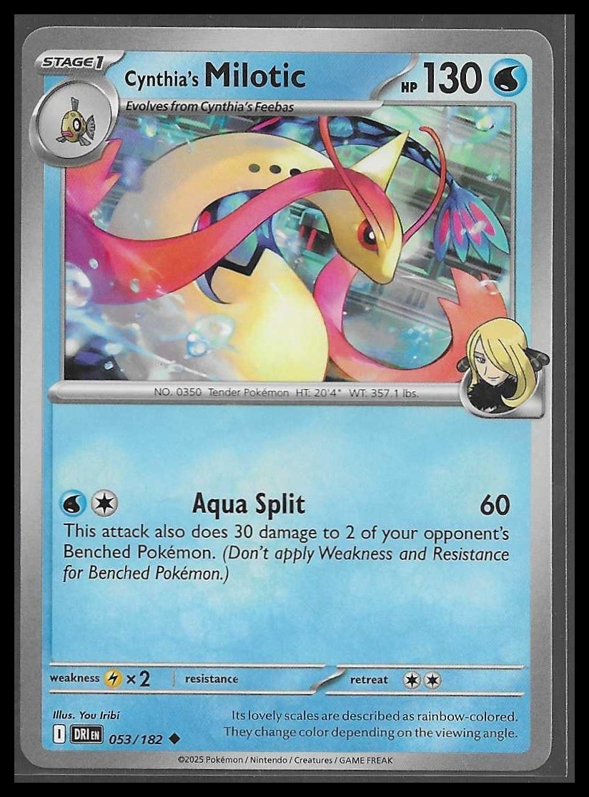 Pokemon Cynthia's Milotic (53/261) Destined Rivals NM
