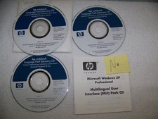 HP XP Notebook Recovery CD Set