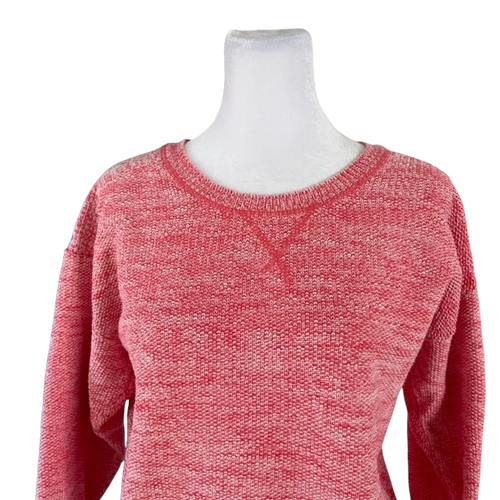J. Crew Women’s Pink Marled Crewneck Sweater Size Medium - Picture 3 of 6