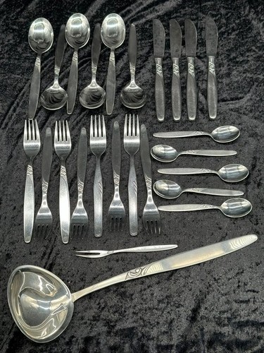 Original Nirosta Besteckset 25-teilig mit Ziermuster Edelstahl - 第 1/24 張圖片