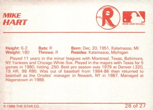 1989 Star Company Reading Fightin Phillies Phils Eastern Qty You Pick Choice Set - Picture 52 of 54