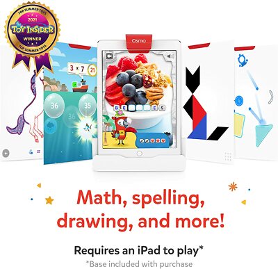 OSMO GENIUS STARTER KIT FOR IPAD - 5 LEARNING GAMES - NEW !! OPEN BOX