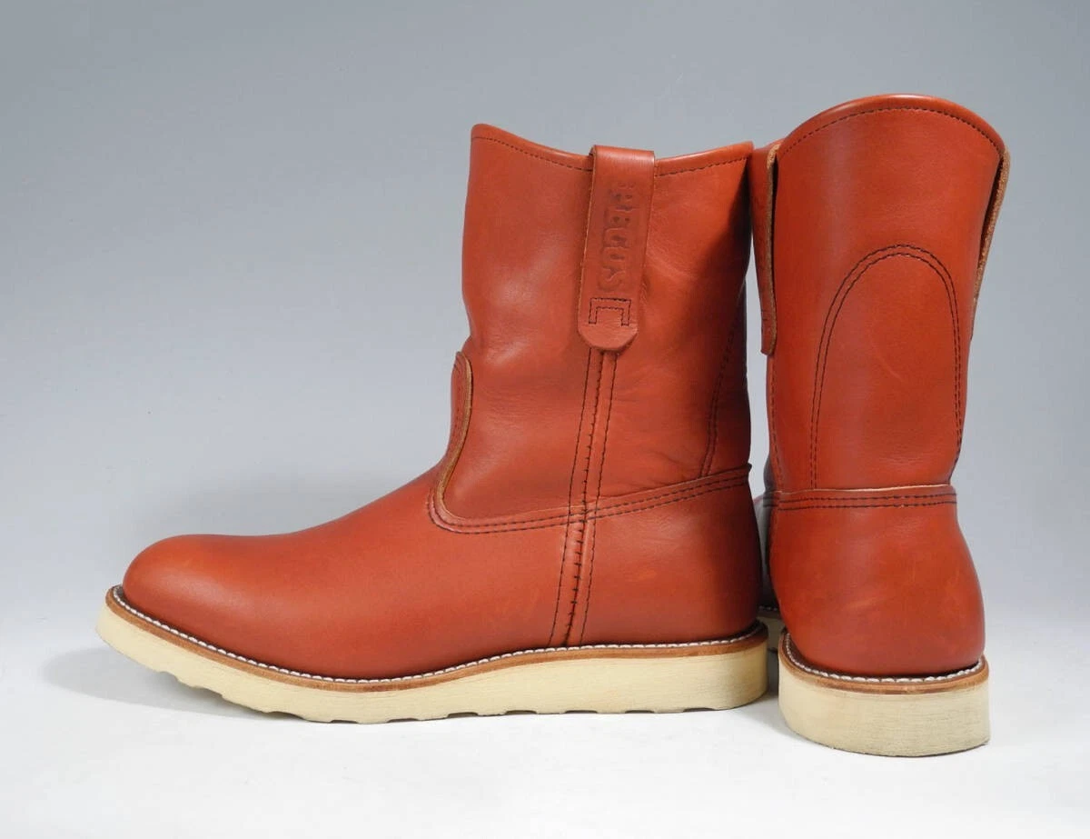 Rare Discontinued Red Wing Pecos Boots 8866 US 8.5E Feather Tag
