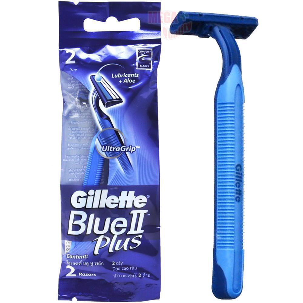 beroemd Kiezelsteen Parasiet Gillette Blue II PLUS Razor For Shaving 2 pieces | eBay