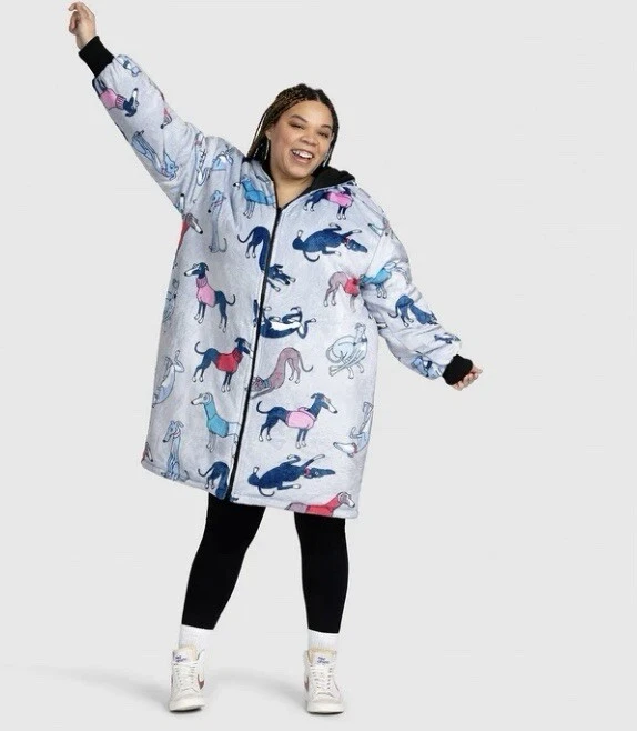 Oodie Outdoor Zip-Through Jacket Unisex Oversized S-L, Use As Dryrobe, Swimming - Image 4 of 4