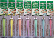 Clover Amour Steel Crochet Hook - Size 0 to Size 12 Choose your Size or Take All