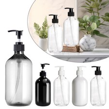 500ml Soap Dispenser Liquid Shampoo Conditioner Refillable Empty Bathroom Bottle