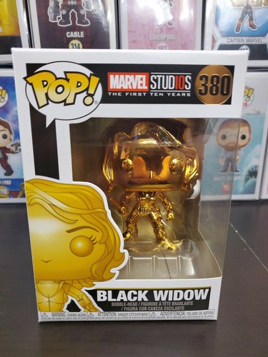 Funko Pop Black Widow Gold Chrome 380 