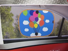 Auto Drive Collapsible Car Side Window Suction SunShade Shade 14x18 Balloons
