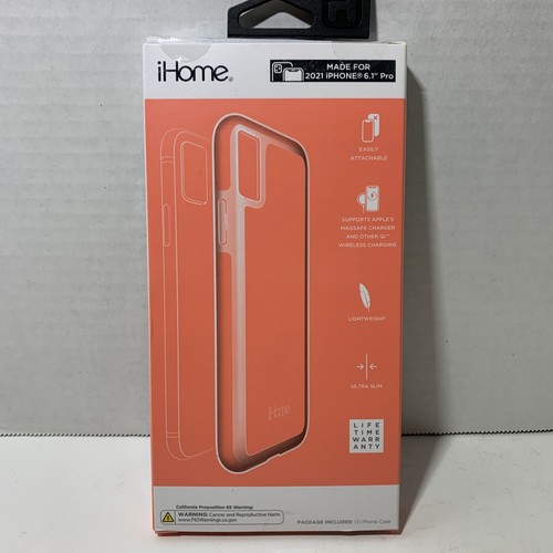 Custodia cellulare iPhone 6.1" corallo color salmone custodia in silicone per impatti iHome - Foto 7 di 10