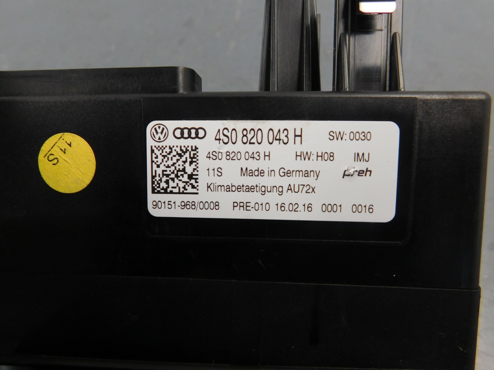 Audi R8 2017-2020 Climate control panel
