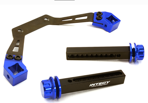 Integy Adjustable Front Body Mount & Post Set Traxxas Stampede 4x4 Blue for sale online | eBay