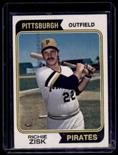 1974 Topps Richie Zisk Pittsburgh Pirates #317 2033