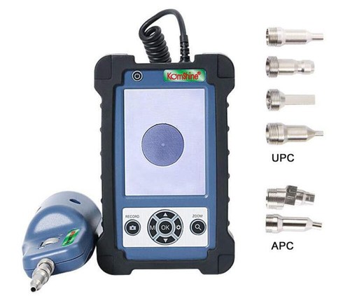 Fiber Optic Inspection Microscope 3.5" 400X Video Fiber Inspection Probe APC+UPC