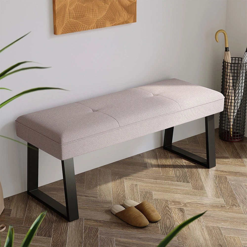 Upholstered store bench chair