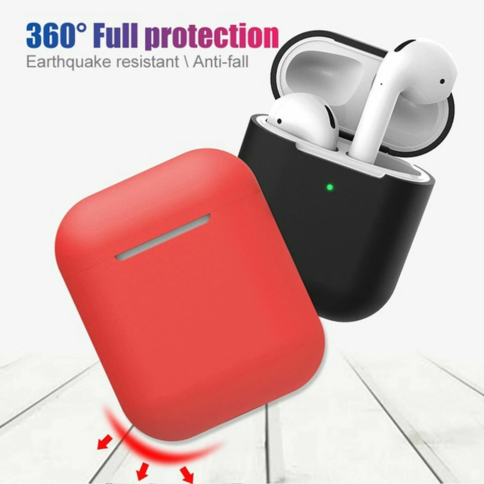 硅胶保护 AirPods 外壳超薄保护套 适合 Apple AirPod 1 2 耳机 — 第 3/4 张图片