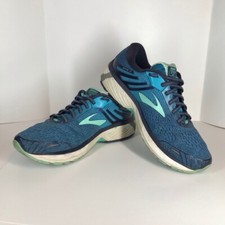 Brooks Womens Adrenaline GTS 18 Running Shoes Blue 1202681D495 Mesh Low Top 9.5D