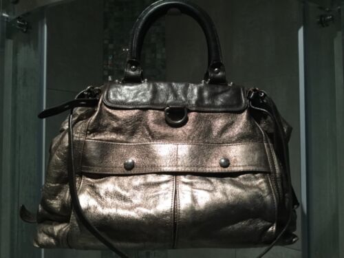 Luella  Bag Brown & Metallic Bronze Leather Large - Afbeelding 1 van 11