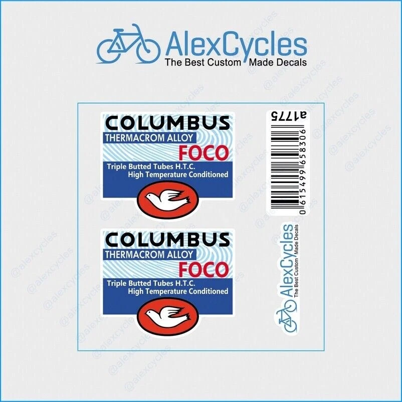 Columbus Bicycle Decals & Stickers for sale - eBay