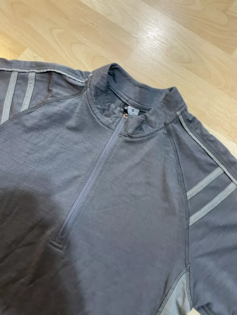 men s smartwool cycling jersey gray small 75 wool 25 poly eBay