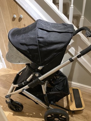 Black Uppababy Vista Pram Inc Piggy 