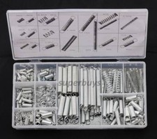 200pc Tension Compression Coil Compressed Extension Steel Helical Spring Bit Set