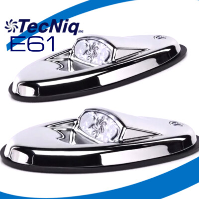 #ad 1 PAIR Marine Boat Docking LED Lights TecNiq E61 USA Lifetime Warranty $169.10