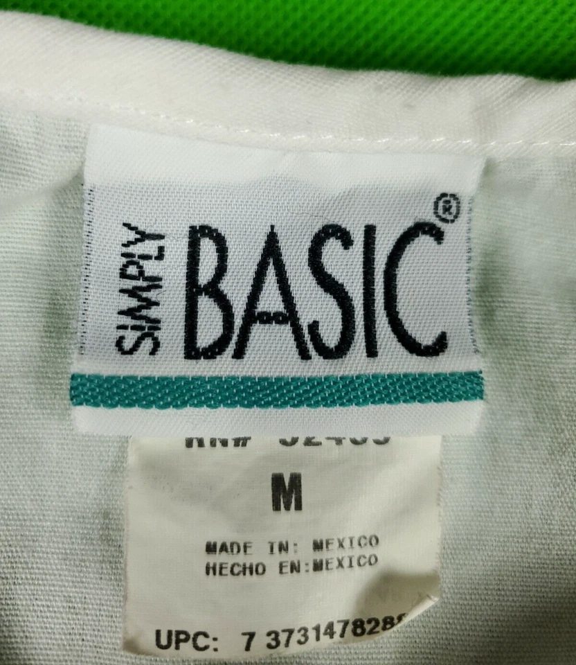 Simply basic white unisex button up long sleeve scrub jacket size M - Image 3 of 4