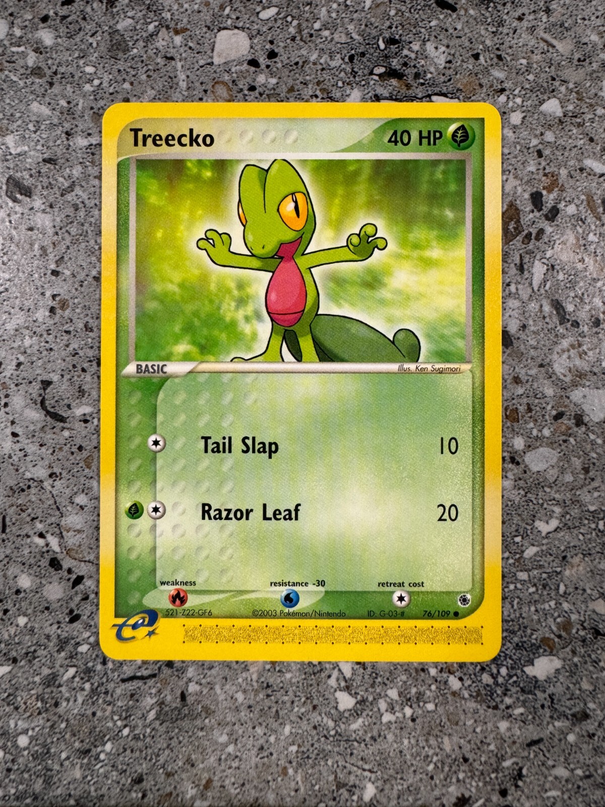 Pokemon TCG Cards Treecko 76/109 Ruby & Sapphire NM