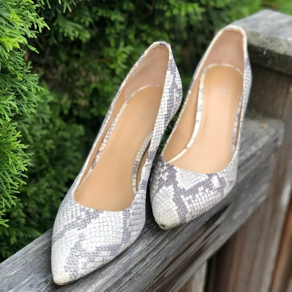 Claire snakeskin best sale pump