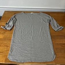 Thyme And Honey Dress women’s large gray shirt dress Jersey Knit