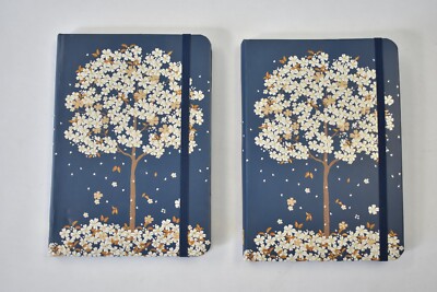 Lot of 2 Peter Pauper Falling Blossoms Journal Diary Notebook Hardcover 160 Page