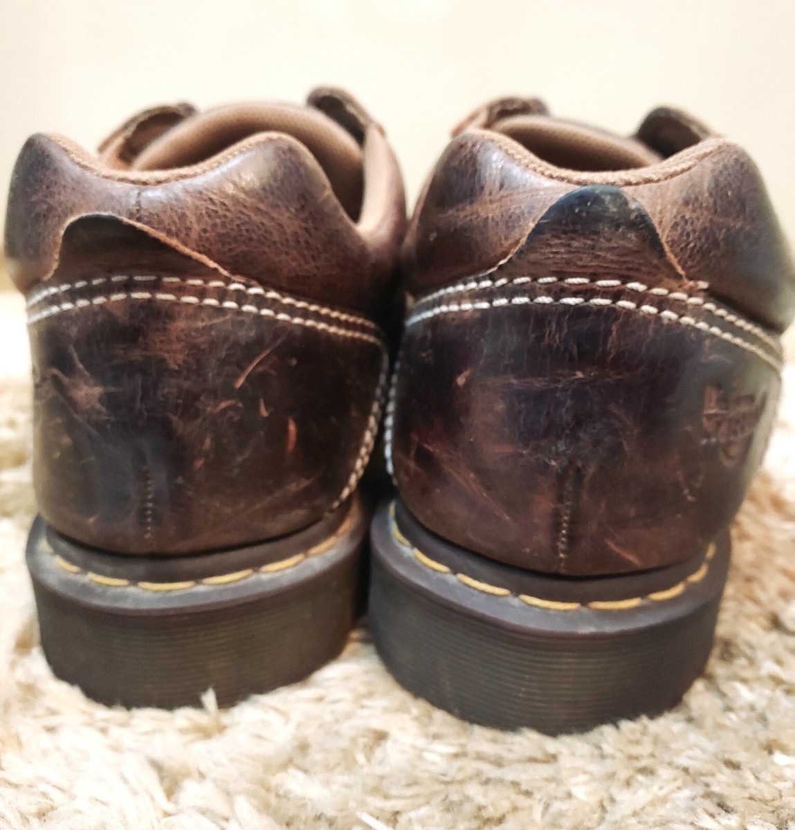 Dr. Martens Keith Shoes Mens Size 12 Brown Leather Lace Up Lug Sole Casual Mens 11 Doc Dr. Martens Keith Brown Leather Oxford Chunky  main image 4