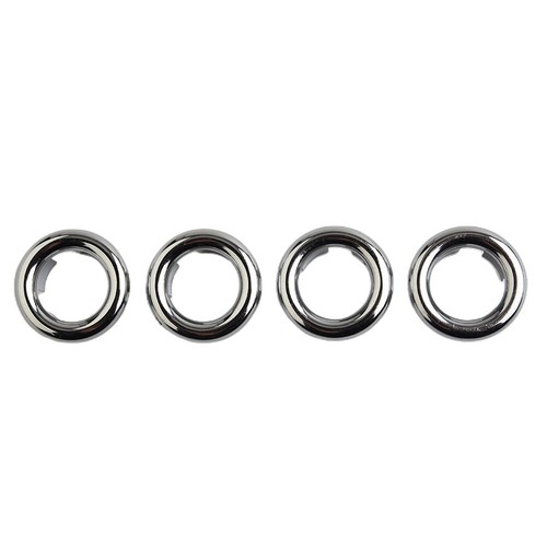 4*Bathroom Basin Sink Overflow Ring Chrome Hole Cover Cap Inserts Round-UK - Picture 17 of 24