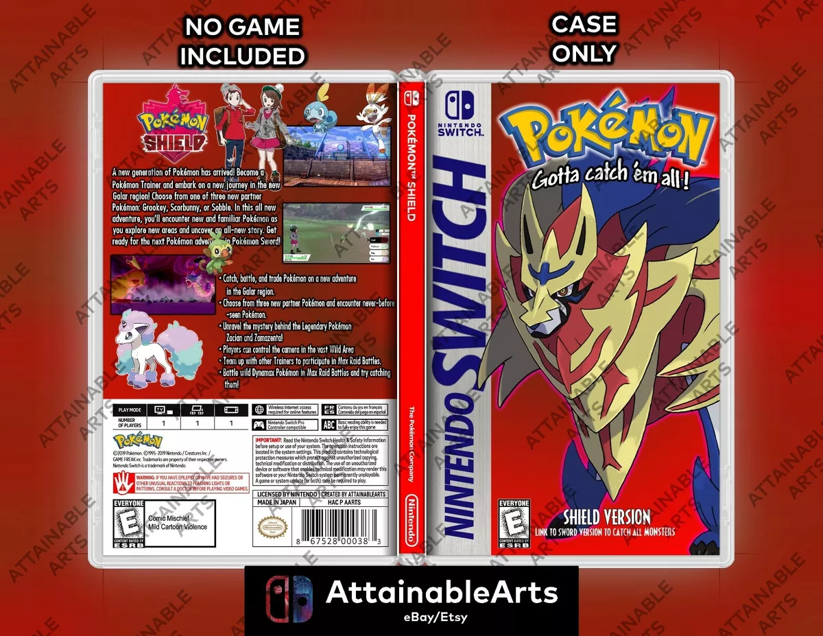 Pokémon Sword Custom Nintendo Switch Boxart With Physical 