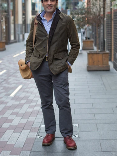 BARBOUR LUTZ Waxed Jacket Olive Rugged Sophistication MSRP$520 British Luxury image 2